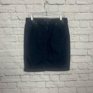 Gloria Vanderbilt Jean Skirt Women Size 6 Amanda Skirt